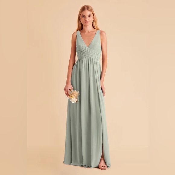 Birdy Grey Laurie Sage chiffon empire bridesmaids prom dress size S and M NWT - Picture 1 of 12